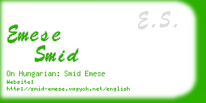 emese smid business card